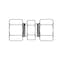 Tompkins Hydraulic Fitting-Metric CompressionL06(12X1.5) UNION MC6020-L06-L06 - alternate 2